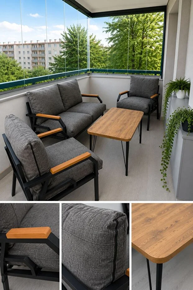 Kutay Balkon Takımı, GÜNEŞE DAYANIKLI KUMAŞ Bahçe Takımı, Çay Seti Koltuk Takımı, Metal Kanepe 2-1-1 Kutay Balkon Takımı, GÜNEŞE DAYANIKLI KUMAŞ Bahçe Takımı, Çay Seti Koltuk Takımı, Metal Kanepe 2-1-1
